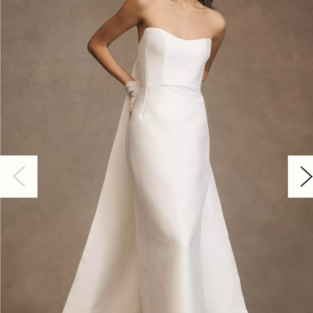 Jenny Yoo White Strapless Wedding Gown